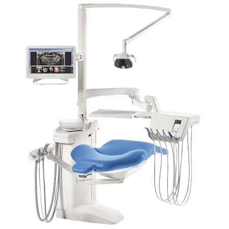 Planmeca Compact i Touch Multimedia - стоматологическая установка с сенсорной панелью и сухой аспирацией